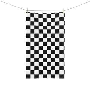 Serviette à main à motif drapeau à carreaux, décoration de course, serviette de cuisine, serviette de salle de bain, thème Formule 1, voiture de course, serviette de vaisselle sportive - Product Image 3