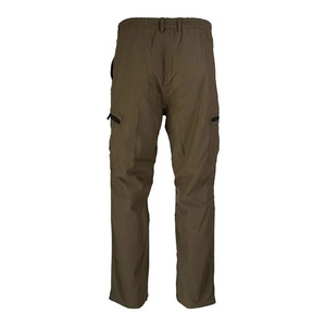 Pantalon de chasse pour homme en softshell vert olive, imperméable, respirant, vêtements d'extérieur, saison automne, couleur unie, tissu polyester - Product Image 2