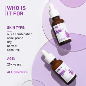 Suero Facial Nocturno Antienvejecimiento Avanzado con 1% de Retinol y Bakuchiol Plum |   Aumenta el Colágeno, Reduce las Líneas Finas y las Arrugas |   20 ml - Product Image 3