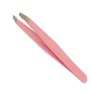 Pinzas de Cejas de Acero Inoxidable de Alta Calidad con Punta Inclinada, con Logotipo Personalizado, Antiestáticas y Ecológicas para la Depilación de Cejas - Product Image 5