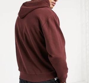 เสื้อฮู้ดดี้โอเวอร์ไซส์แบบสวมครึ่งซิป ผ้ากำมะหยี่ หนานุ่ม สไตล์ลำลอง สำหรับผู้ชายและผู้หญิง ขายส่ง ผลิตจากผ้าฝ้าย 100% ตัดเย็บแบบคัลเลอร์บล็อกกิ้ง เหมาะสำหรับฤดูหนาว รับผลิตแบบ OEM - Product Image 2
