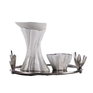 Difusor de incienso en quemador de Bakhoor de plata de Metal de alta calidad Incienso árabe Diseño de lujo metálico Cuenco decorativo y quemador - Product Image 1