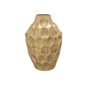 Artisan Crafted Decorative Aluminum <b>Vase</b> with Modern Profile for Floral Arrangement Display - Product Image 2