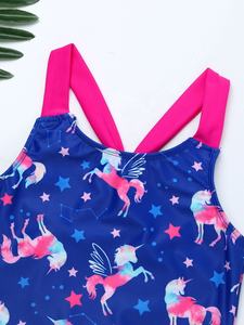 Traje de Baño de Una Pieza para Niñas de 4 a 16 Años, Fabricante de Trajes de Baño para Playa, Piscina, Entrenamiento de Natación, Diseño Personalizado con Logotipo - Product Image 3