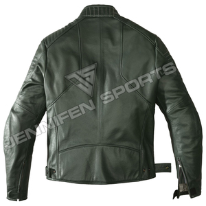 Leather Cowhide Kangaroo Winter Breathable Windproof Customizable Made to Measure Hump Mens Biker Jacket CE <b>Protectors</b> - Product Image 6