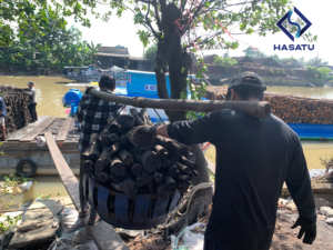 Charbon de bois naturel écologique de mangrove, bâtonnets de charbon de bois dur pour barbecue extérieur commercial avec faible teneur en cendres - Product Image 5