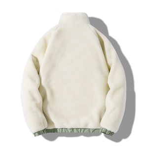 Men's Winter Coat Fleece <b>Jacket</b> Solid Color Pockets Fleece <b>Zip</b> <b>up</b> <b>Jacket</b> Factory Customized Sherpa Fleece <b>Jacket</b> - Product Image 3