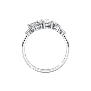 Anillo de diamantes cultivados en laboratorio REYES HPHT CVD con múltiples piedras para mujer, oro sólido de 14K, anillos de compromiso y boda, joyería fina para ella. - Product Image 5