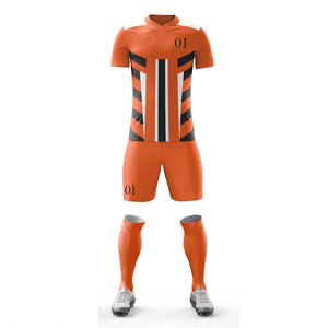 Custom Basketball Uniform For Adults Customized Name Numbers Multi Color Polyester/Nylon Stretchable Football Uniform Suit - Product Image 6