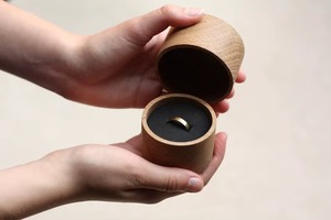 Premium Quality Wooden Ring Box with double ring slots custom engraving jewelry case <b>for</b> wedding and engagement <b>For</b> <b>Sale</b> - Product Image 4