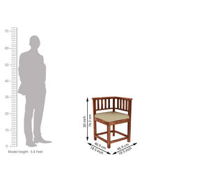 Nuevo Juego de Mesa de Comedor de Madera Maciza de Sheesham de Primera Calidad con Superficie Lisa, 4 Sillas + 1 Mesa, Juego de Comedor Moderno para 4 Personas - Product Image 6