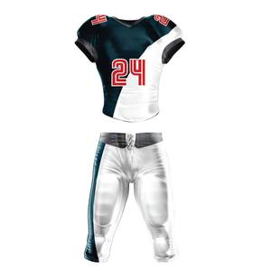 Uniforme de Fútbol Americano Personalizado, 100% Poliéster, Transpirable, de Secado Rápido, Jersey de Equipo Masculino, Talla Grande, Ropa Deportiva de Manga Corta - Product Image 1
