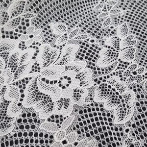 Tela de Encaje Elástica para Boda, Ligera, Romántica, con Diseño Floral, Color Personalizado, Tejido de Punto, Nailon/Spandex, Ropa Interior, Vestido - Product Image 3