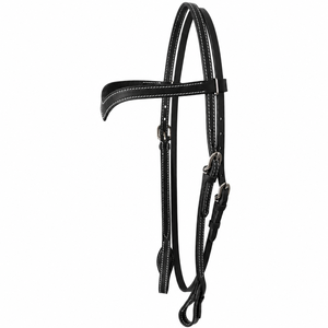 Brida Western de Cuero Genuino Premium, Cosida a Mano, con Una Orejera, para Equitación Western de Placer, Venta al por Mayor - Product Image 3