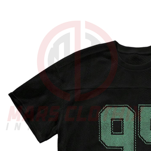 Maillots de football américain sur mesure pour hommes et femmes, vente en gros, impression intégrale, streetwear, maillot de football américain rétro - Product Image 5