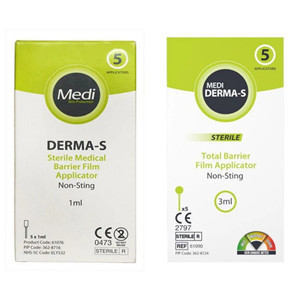 Medi Derma-S Total Barrier, Aplicador de Película Protectora para la Piel, Solución en Aerosol de Película Protectora para la Piel, 1 ml / 3 ml, Paquete de 5 - Product Image 1