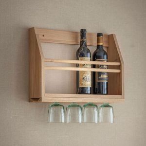 Wine holder floating wine <b>shelf</b> bamboo wine organiser wine glass holder rustic wine decor modern <b>bar</b> <b>shelf</b> luxury wine storage - Product Image 6