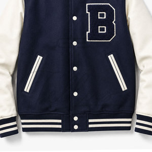 Veste universitaire de vente chaude pour hommes tendance High Street Winter Letterman conçoit des vestes pour hommes respirantes de haute qualité - Product Image 4