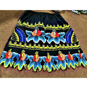 Faldas Bordadas Polinesias Vintage para Mujer, Personalizadas, de Alta Calidad, Ecológicas, 100% Algodón, Ropa de las Islas del Pacífico - Product Image 1