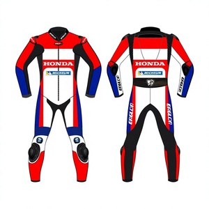 Traje de Motociclismo de Piel de Vacuno/Canguro Zonda GSXR Personalizado para Hombre, Mono de Carreras de Pista, Mono de una Pieza, Impermeable, de Secado Rápido, OEM - Product Image 1