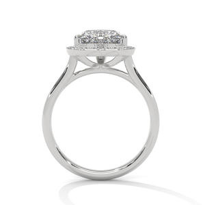 Stylish 14k White Gold <b>Diamond</b> <b>Ring</b> Comes With Elegant Heart Cut Design Lab Grown <b>Diamonds</b> <b>Ring</b> Perfect Part Jewelry For Girls - Product Image 3