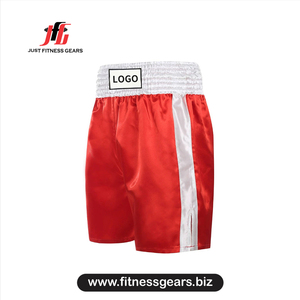 Shorts de boxe bleus pour hommes, coupe classique, 100% polyester, vêtements d'arts martiaux durables, taille adulte - Product Image 6