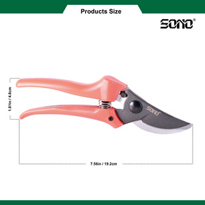 SONO J334 Bypass <b>Pruner</b> Durable and Sharp PTFE Coated Carbon Steel Blades Plastic Handle Right-Handed for DIY & Industrial Use - Product Image 4