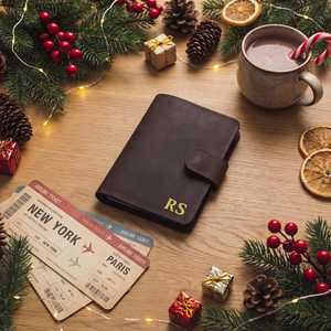 New Genuine Leather <b>Passport</b> Holder Luxury Travel <b>Wallet</b> Full Grain Leather <b>Passport</b> Cover Bulk Wholesale Manufacturer LPH-0311 - Product Image 1