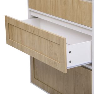 Modern Design White Solid Wood Three Drawer <b>Storage</b> Cabinet for Bedroom Dining Room Kitchen <b>Clothes</b> <b>Storage</b> - Product Image 6