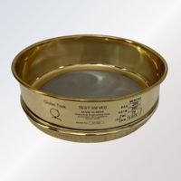 Tamis d'essai GT-502 électroformé pour analyse de sol en laboratoire, maille dorée 0,075 mm, outil d'analyse