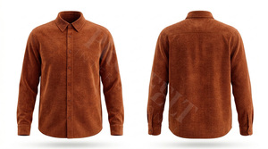 เสื้อเชิ้ตแขนยาวผ้าคอร์ดูรอยเนื้อนุ่มสบายทรงเข้ารูปลำลองแฟชั่นฤดูใบไม้ร่วงฤดูหนาวทันสมัยสั่งตัดได้สำหรับผู้ชาย - Product Image 4