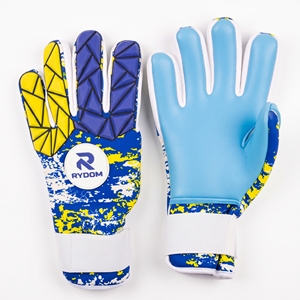 Professional Leather Soccer Gloves Durable Anti-Slip Breathable 4mm <b>Waterproof</b> Unisex Hook Loop Closure Football Goalkeeper - Product Image 3
