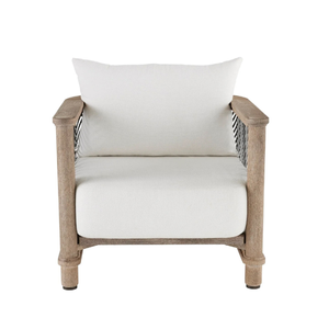 Luxury Nordic Garden <b>Armchair</b> Sculpted Wood Frame Lounge Seating for Interior Design and Hospitality Projects - Product Image 3