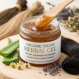 Gel végétal bio végétalien personnalisable de haute qualité pour extensions sèches et abîmées, fixation forte, hydratant, OEM, haute température - Product Image 2