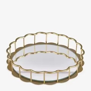 Party Metal Chocolate Tray Stainless Steel Dessert Serving Tray Candy <b>Display</b> Plate Event <b>Table</b> Use - Product Image 6