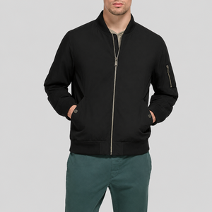 Customized Unisex <b>Bomber</b> <b>Jacket</b> Hooded Zipper Closure Waterproof Quick Dry Breathable <b>Summer</b> Casual Style Regular Fit - Product Image 6