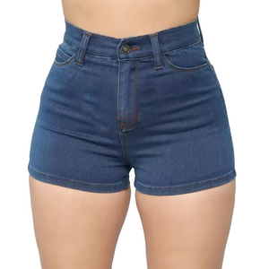 Shorts de Mezclilla Elásticos de Cintura Alta para Mujer, Estilo Veraniego, Nuevo Estilo, Personalizados, al por Mayor, Moda Urbana - Product Image 1