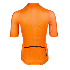 Wholesale Super Lightweight Men's <b>Cycling</b> Zipper Jersey Breathable Quick Dry Eco-Friendly Polyester Customizable High Quality - Product Image 4