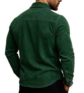 Chaqueta de Cuero de Gamuza Vintage para Hombre, Cortavientos, Transpirable, Estilo Motero, Ropa de Calle de Invierno, Prenda Exterior de Moda, Ropa Personalizada - Product Image 2