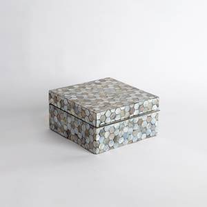 Stackable Mother Of Pearl Mosaic Jewelry <b>Box</b> Set Rectangle Storage Organizer Decorative <b>Trinket</b> Keepsake <b>Box</b> mother of pearl <b>box</b> - Product Image 2