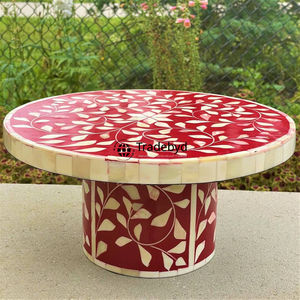 Base para Pastel Decorativa con Incrustaciones de Hueso, Presentación Premium de Postres por Tradebyd - Product Image 6