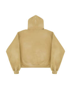 Sudadera con Capucha Personalizada de Alta Calidad, Manga Larga, Verde, con Acabado Mineral Wash, Estilo Urbano, Vintage, Efecto Desgastado por el Sol - Product Image 4