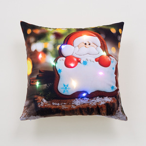 Giáng sinh gối bao gồm <span class=keywords><strong>v</strong></span>ới đèn LED phim hoạt hình in ném gối bao gồm trang trại trang trí Xmas đệm trường hợp - Product Image 6