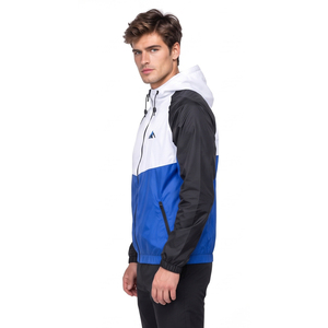 Chaqueta con Capucha 100% Nailon Resistente al Viento para Hombre, Logotipo Personalizado Bordado, Bolsillo con Cremallera Frontal, Chaqueta Cortavientos con Capucha para Hombre, Sudadera con Capucha Impermeable - Product Image 3