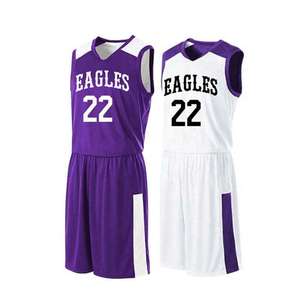 Meilleurs ensembles d'uniformes de basket-ball pour hommes, antibactériens, respirants, à séchage rapide, maillot et short - Product Image 6