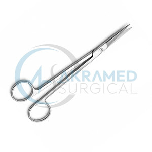 Ciseaux de rhinoplastie McIndoe, lames droites semi-ondulées en acier inoxydable, instrument chirurgical ORL certifié CE - Product Image 3