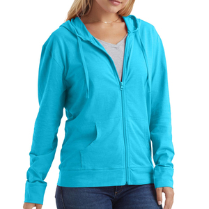 Hoodie d'hiver pour femme, haut de gamme, entièrement zippé, avec logo frontal, en polaire douce, respirant et écologique, design personnalisé - Product Image 5