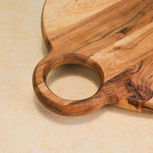 Extra Large Antique Wooden Rectangle Cutting Board Farmhouse Edge Design Eco-Friendly Dishwasher Safe 1.5cm Thick Solid <b>Wood</b> - Product Image 4