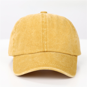 Casquette de baseball vintage rétro personnalisée à 6 panneaux, effet vieilli, délavée, 12 couleurs, en coton, pour enfant, style papa, pour garçons - Product Image 2