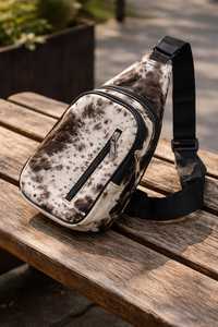 Bolso Bandolera de Cuero con Pelo de Vaca, Bolso Cruzado de Piel para Mujer, Bolso de Hombro de Diseño Elegante para Viaje LHSB-0007 - Product Image 3